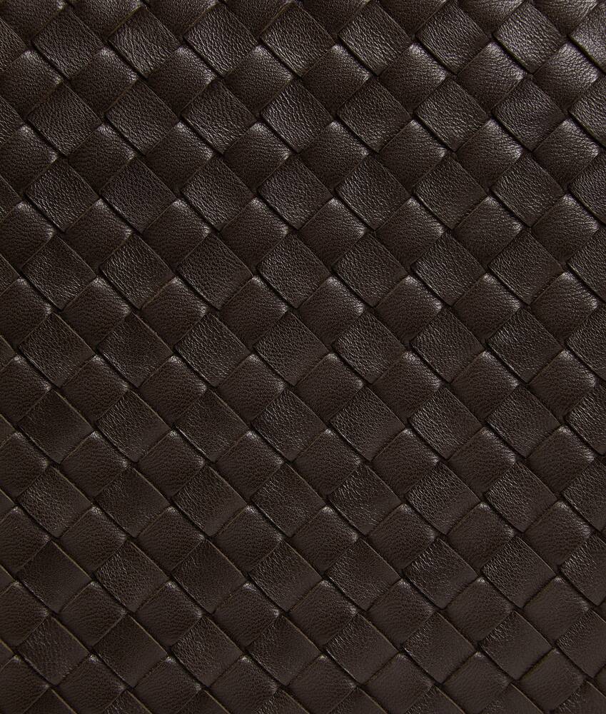Bottega Veneta Black Crossbody Bag With Top Zip Closure And Intrecciato Motif In Leather Woman In Black