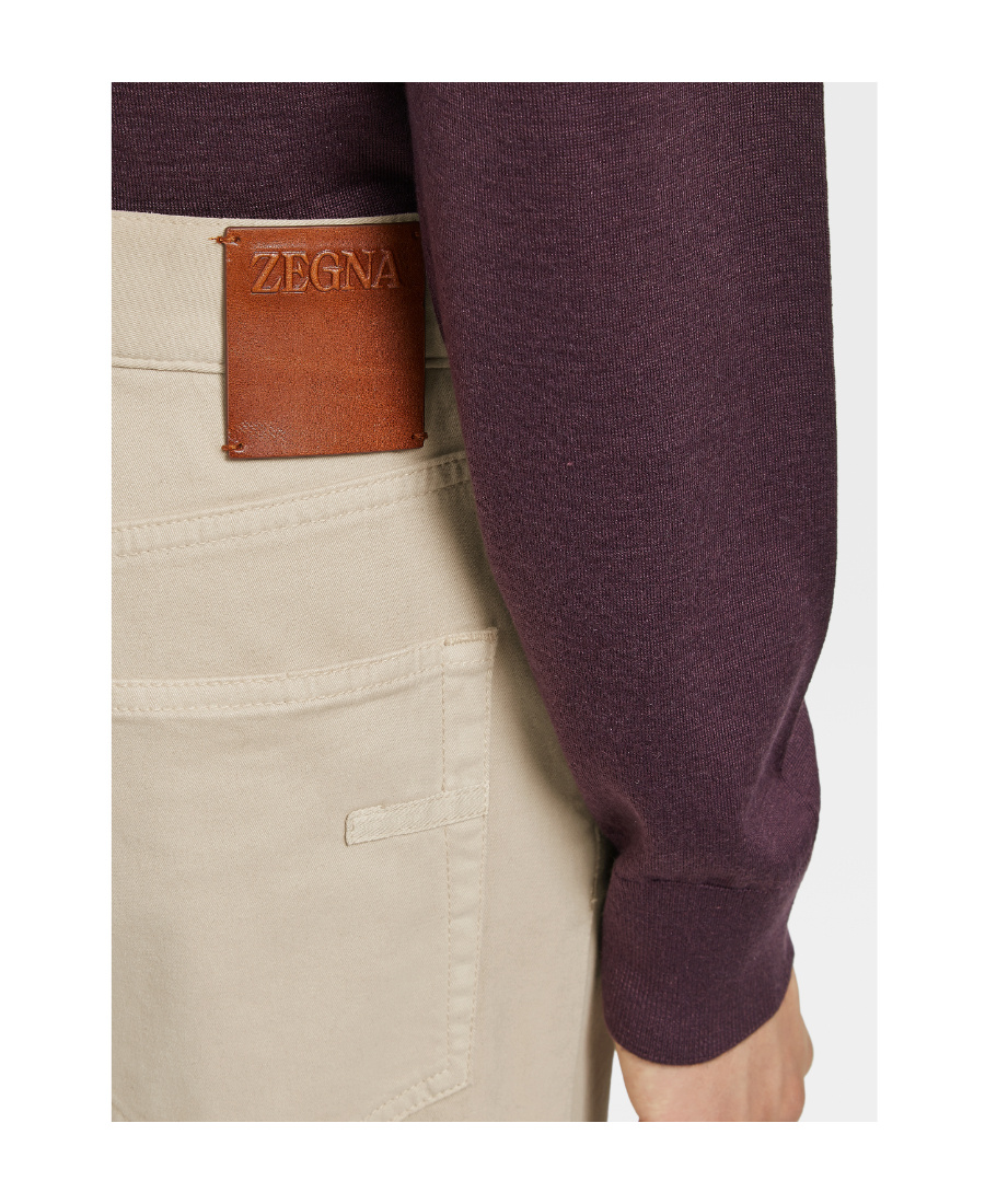 Zegna Skinny Jeans In Nude