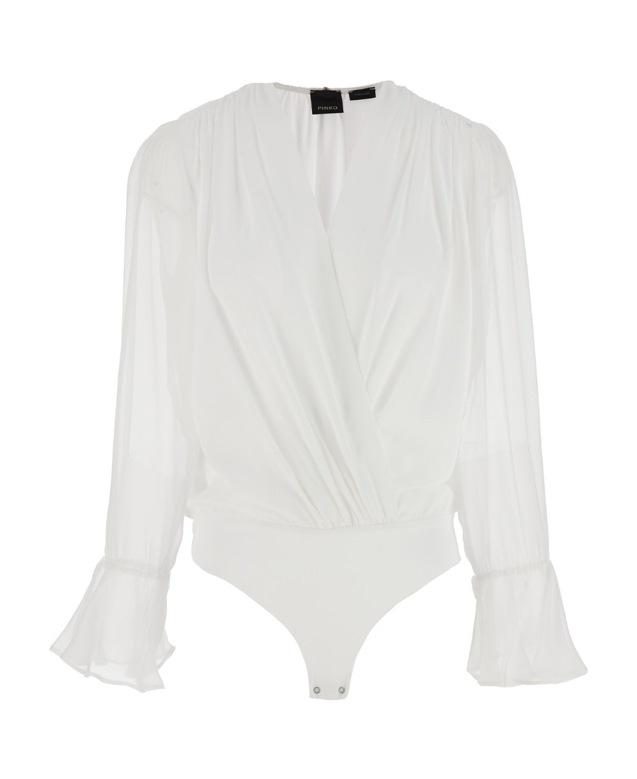 Pinko Particella Bodysuit In White