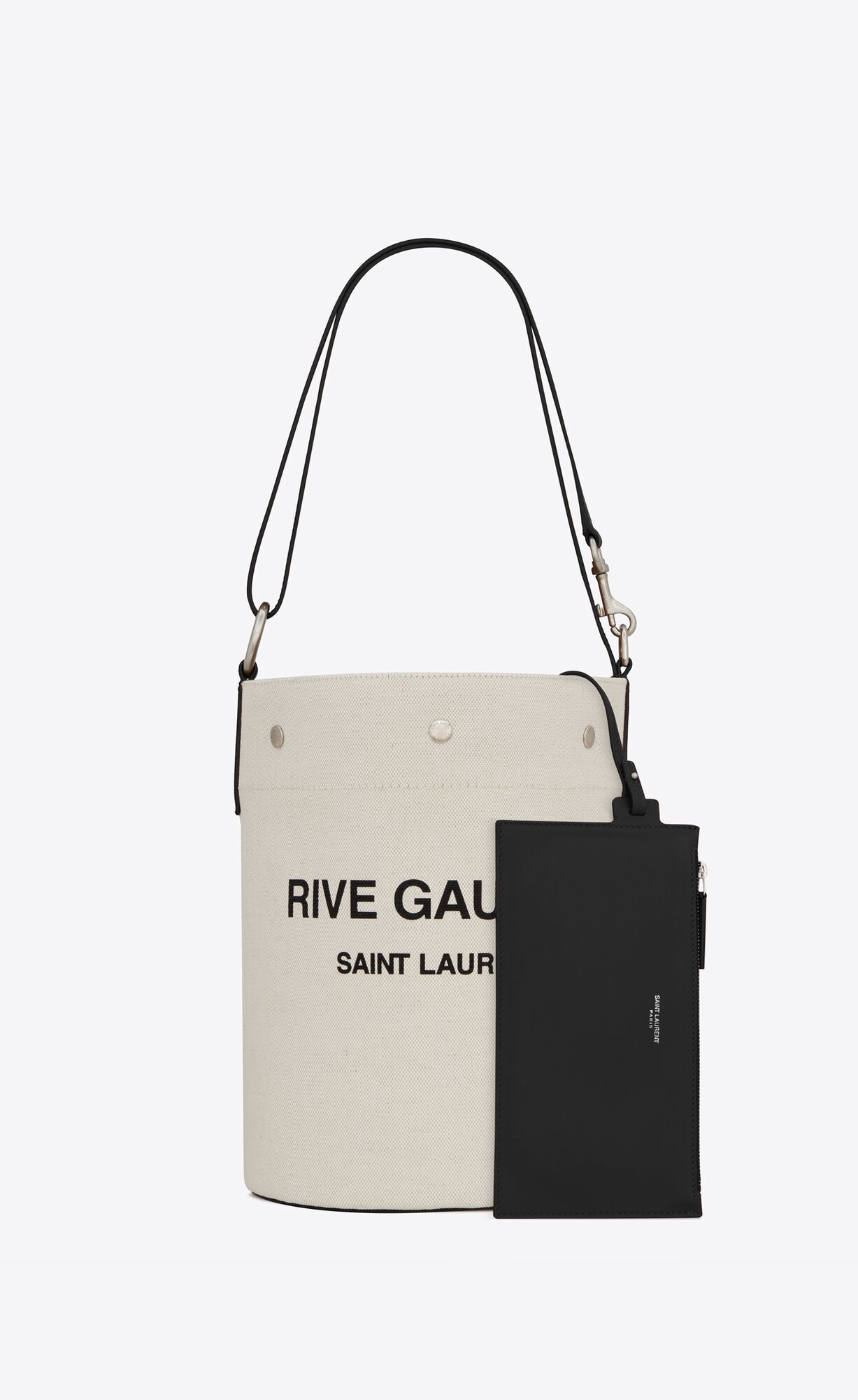 Saint Laurent Rive Gauche Shopping Bag In White