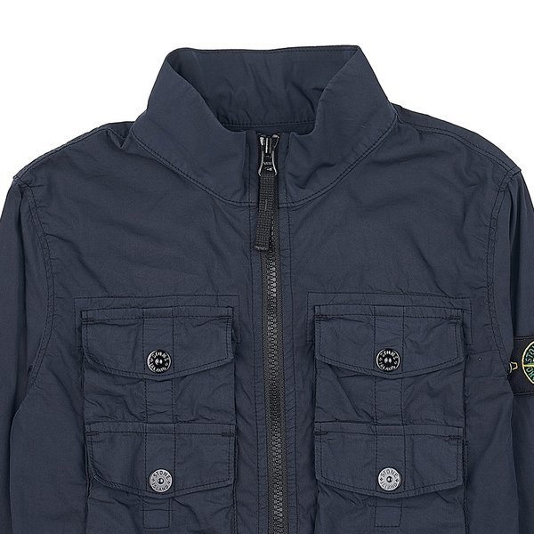Stone Island Long Sleeved Jacket In Black