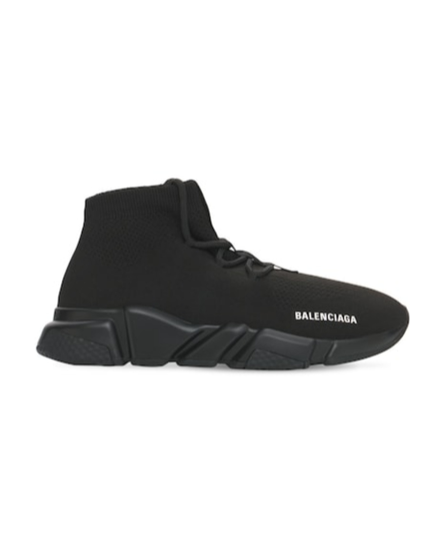 Balenciaga Black Lace-up Casual Sneakers