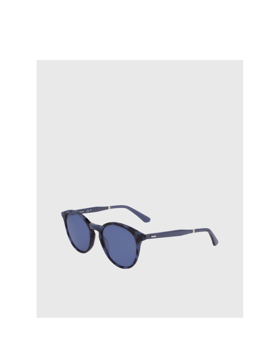 Calvin Klein Logo Sunglasses In Blue