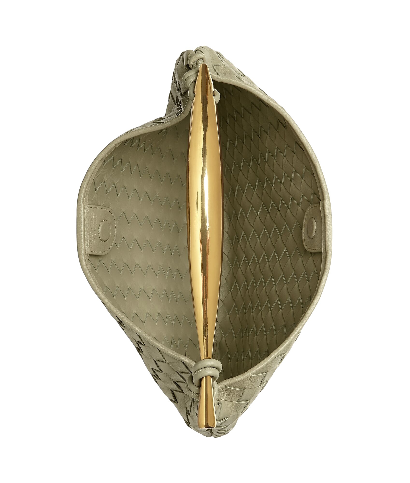 Bottega Veneta Womens Travertine Brass Sardine Large Leather Top-handle Bag In Nude