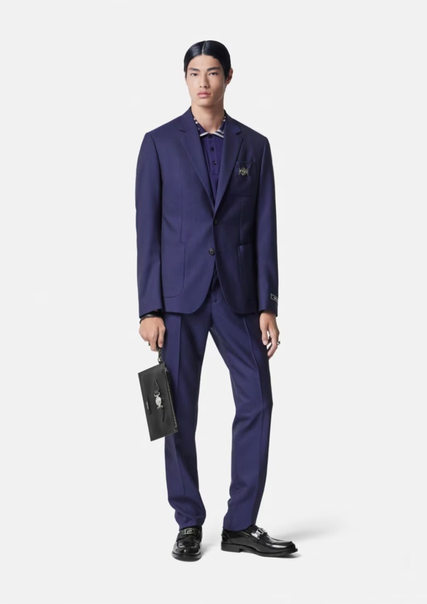 Versace Formal Jacket In Blue