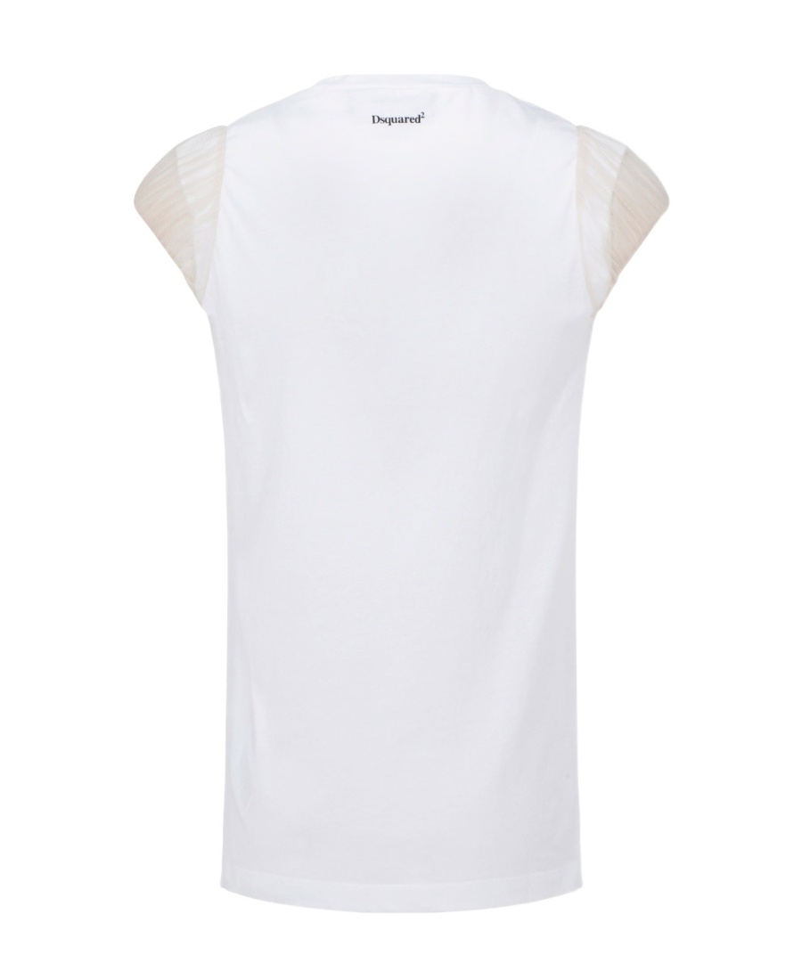 Dsquared2 Dsquared Women Logo Print T-shirt In White