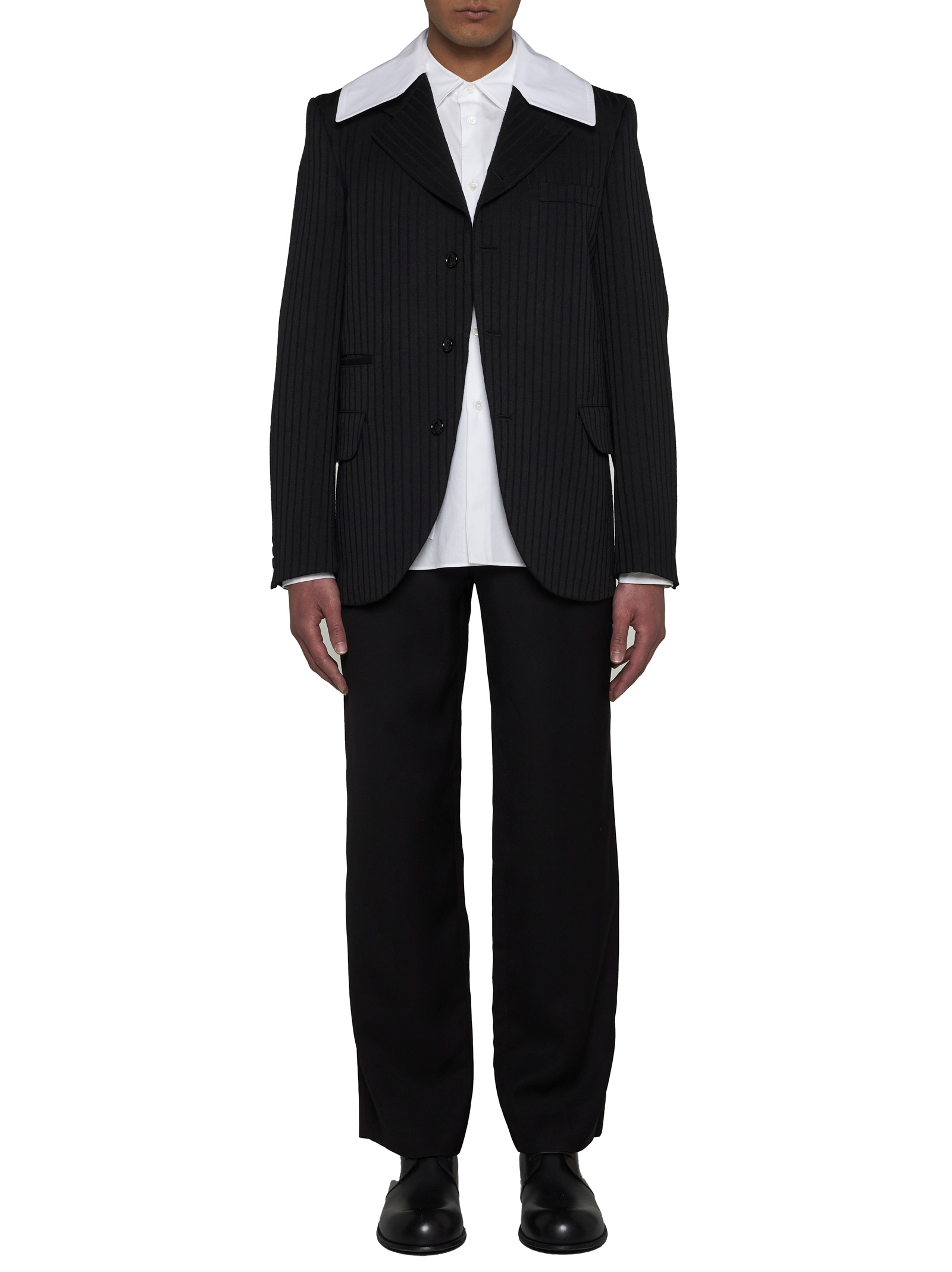 Comme Des Garçons Homme Plus Single-breasted Blazer In Black