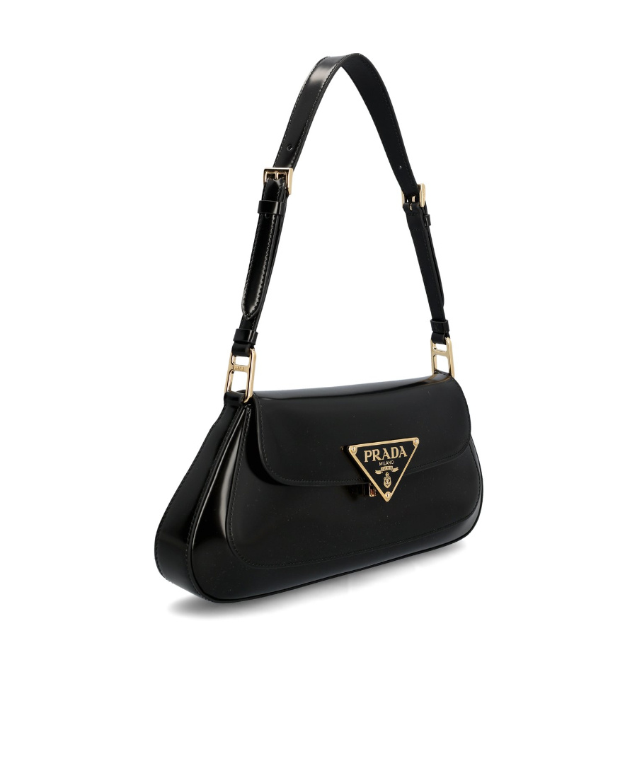 Prada Cleo Shoulder Bag In Black