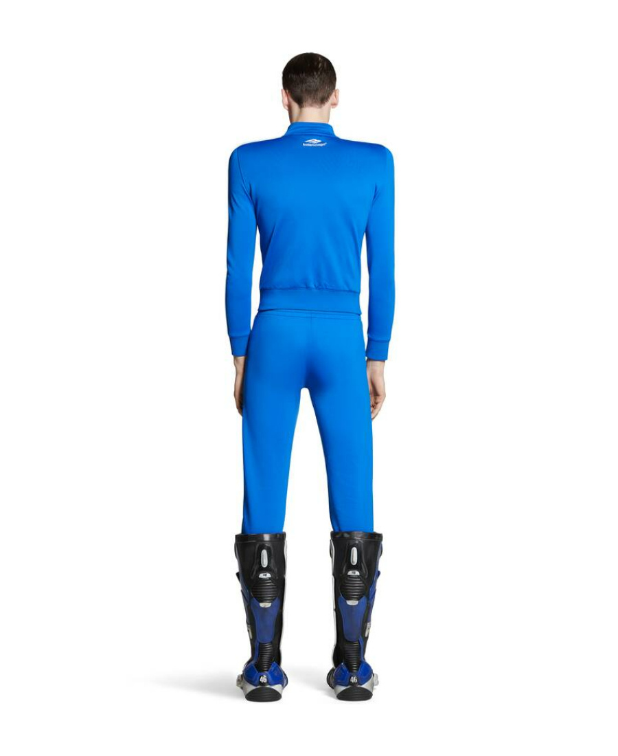 Balenciaga Straight-leg Track Pants In Blue