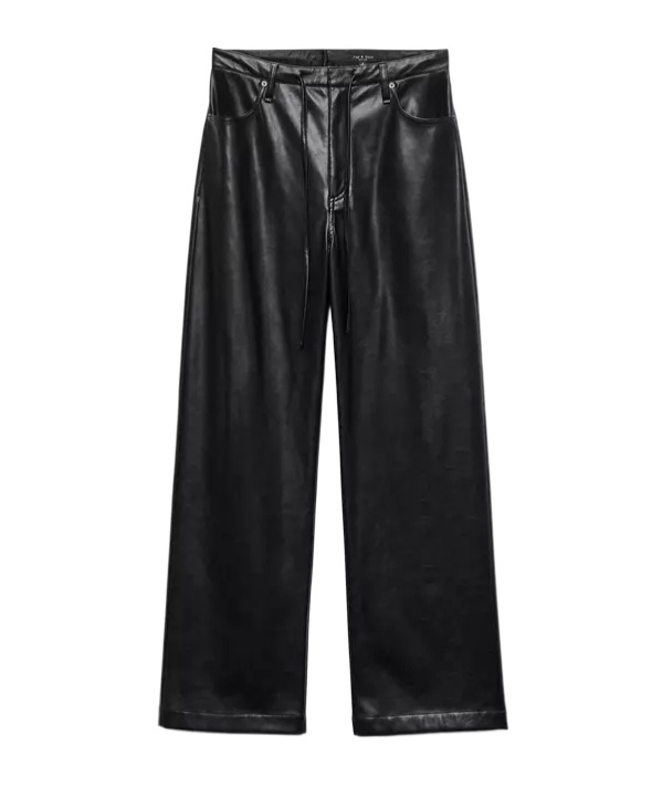 Rag & Bone Casual Pants With Belt Loops In Black