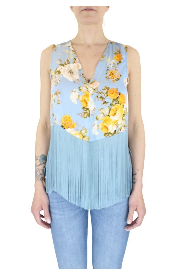 Jucca Top Scollo V In Blue