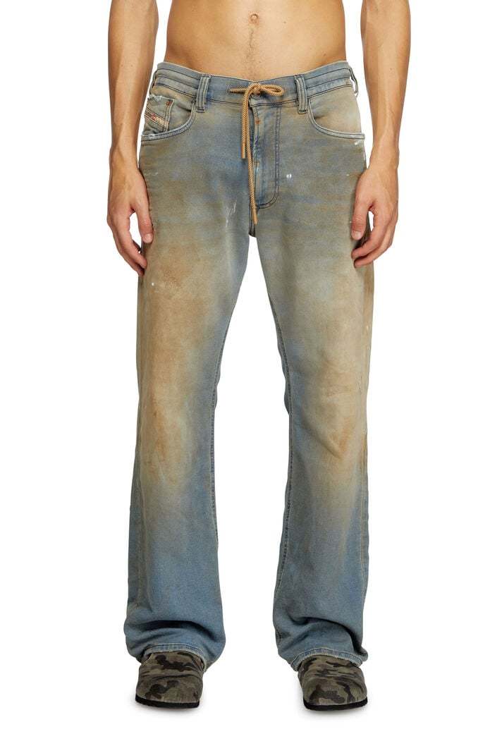 Diesel Blue Relaxed D-reel Denim Joggjeans 068ql Jeans In Nude