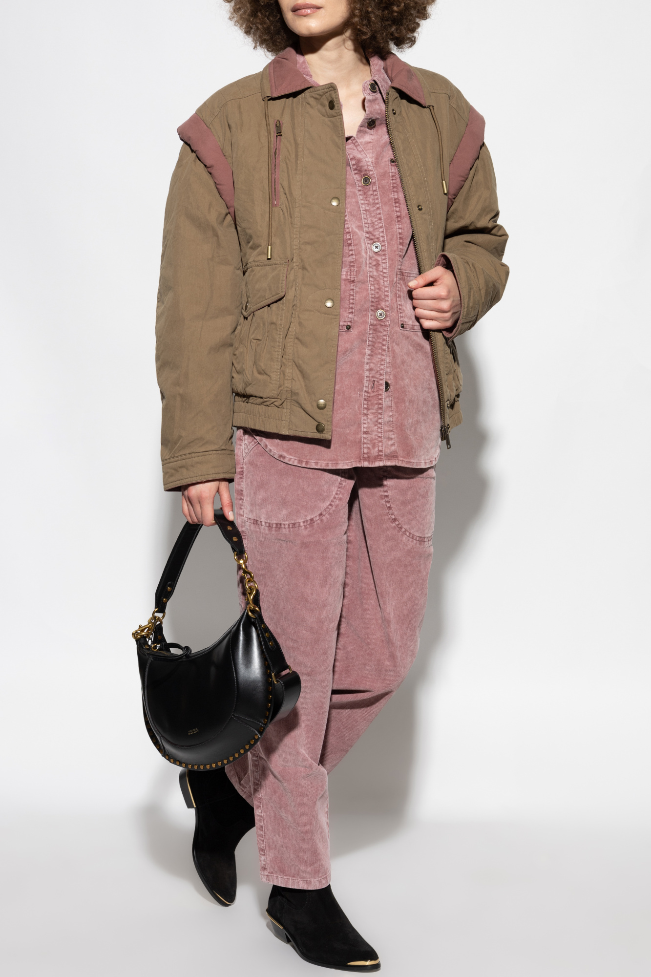 Isabel Marant Étoile Onyta Corduroy Pants In Pink