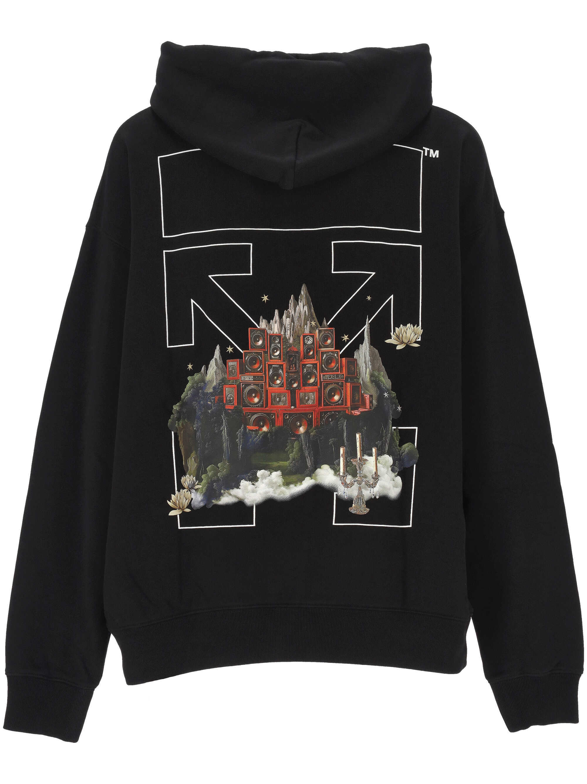 Off-white Long-sleeved Sweatshirt In Black