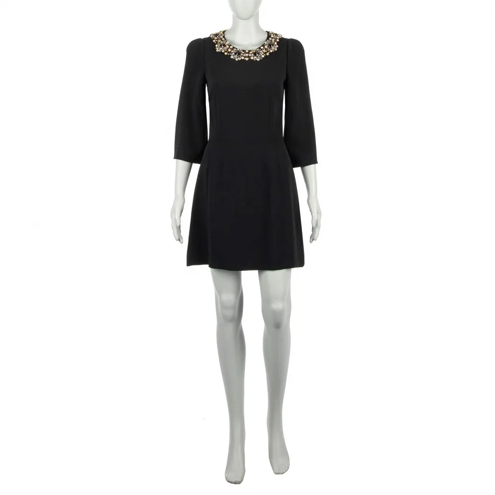 DOLCE & GABBANA ROUND NECK DRESS