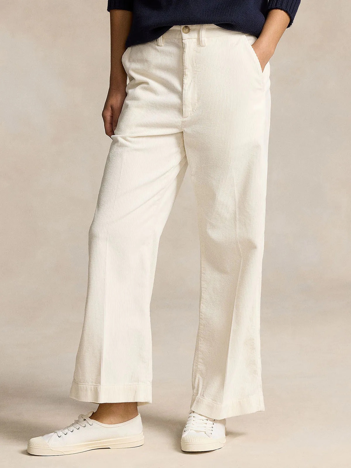 Polo Ralph Lauren Corduroy Trousers In White