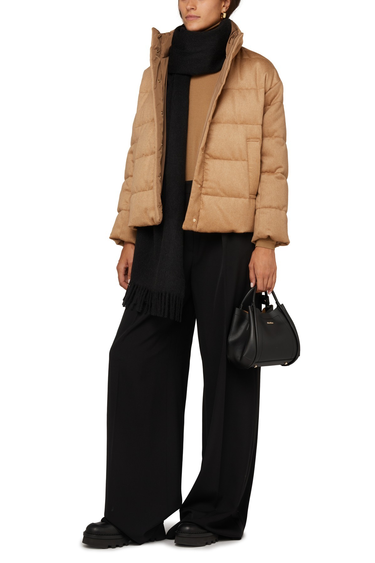 Max Mara Saluto Turtleneck Sweater In Brown