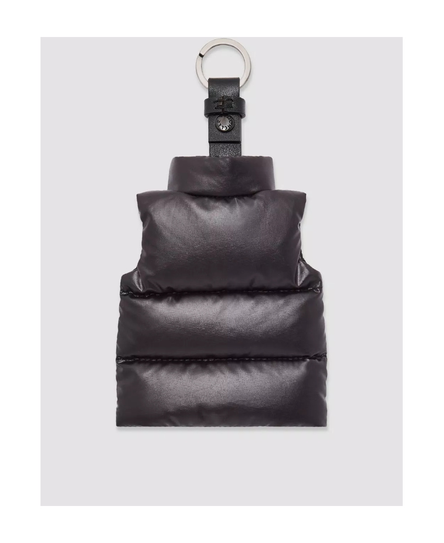 Moncler Porte-clés En Forme De Doudoune In Black