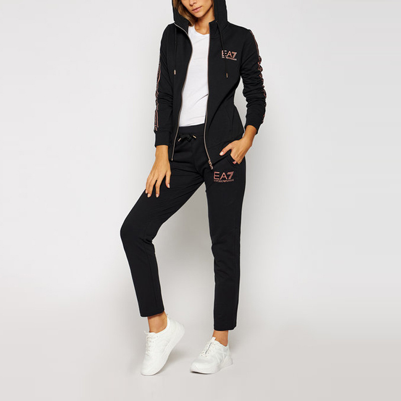 EA7 ZIP-THROUGH HOODED JACKET 