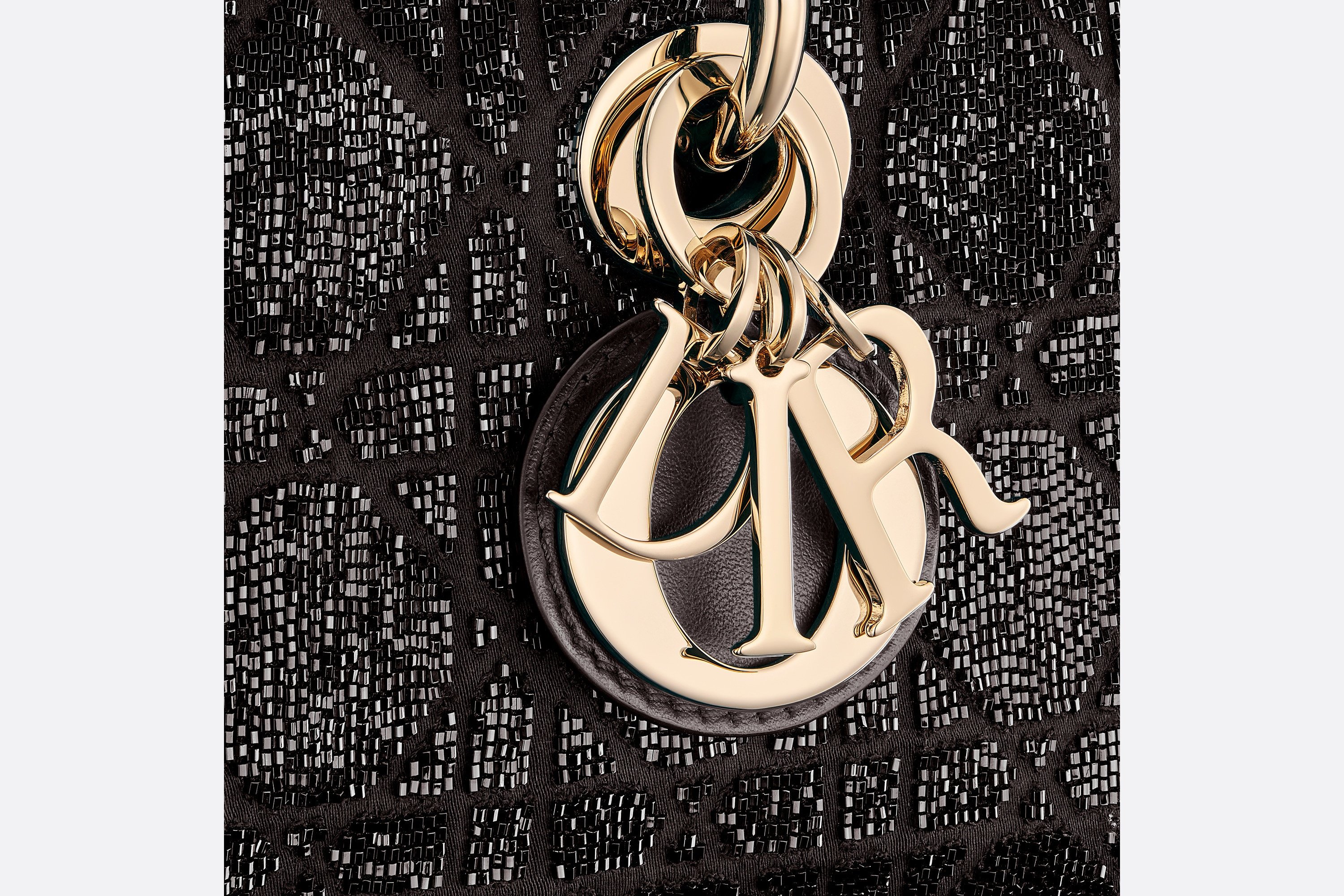 Dior Small Lady D-joy Handbag In Black