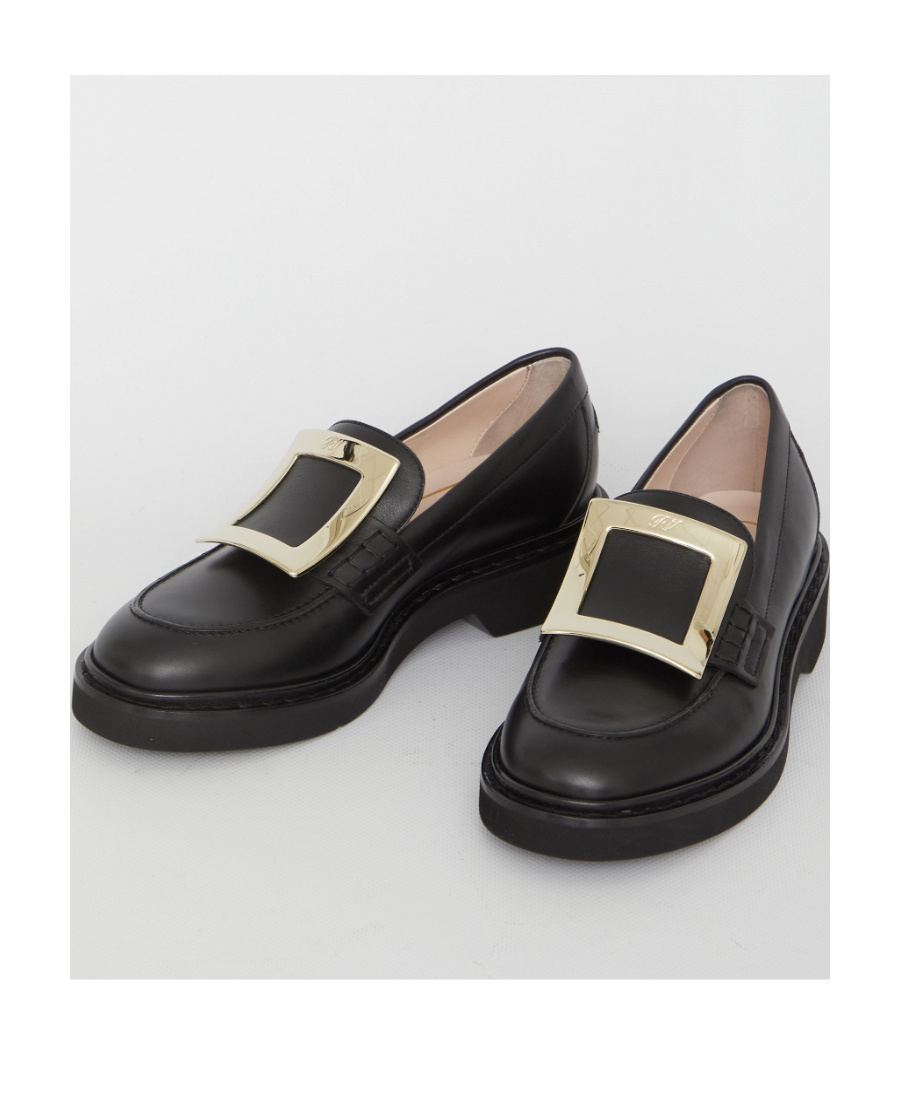 Roger Vivier Viv Rangers Met Buc 25 Loafers In Black