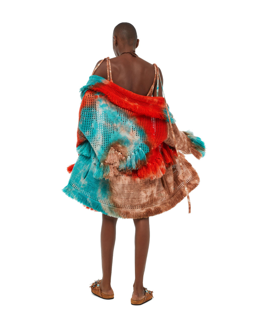 ALANUI ALANUI CALIFORNIA DREAMING TIE-DYED FRINGED CARDIGAN