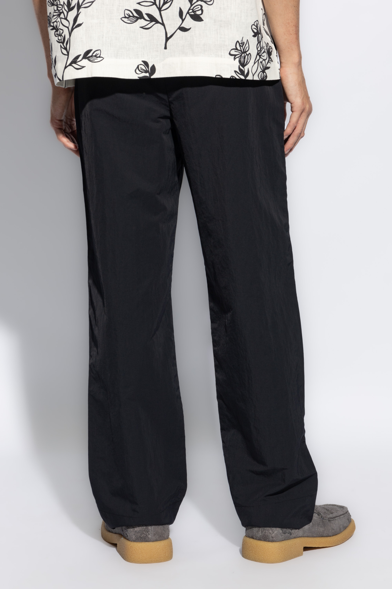 Jacquemus Straight Leg Pants In Black