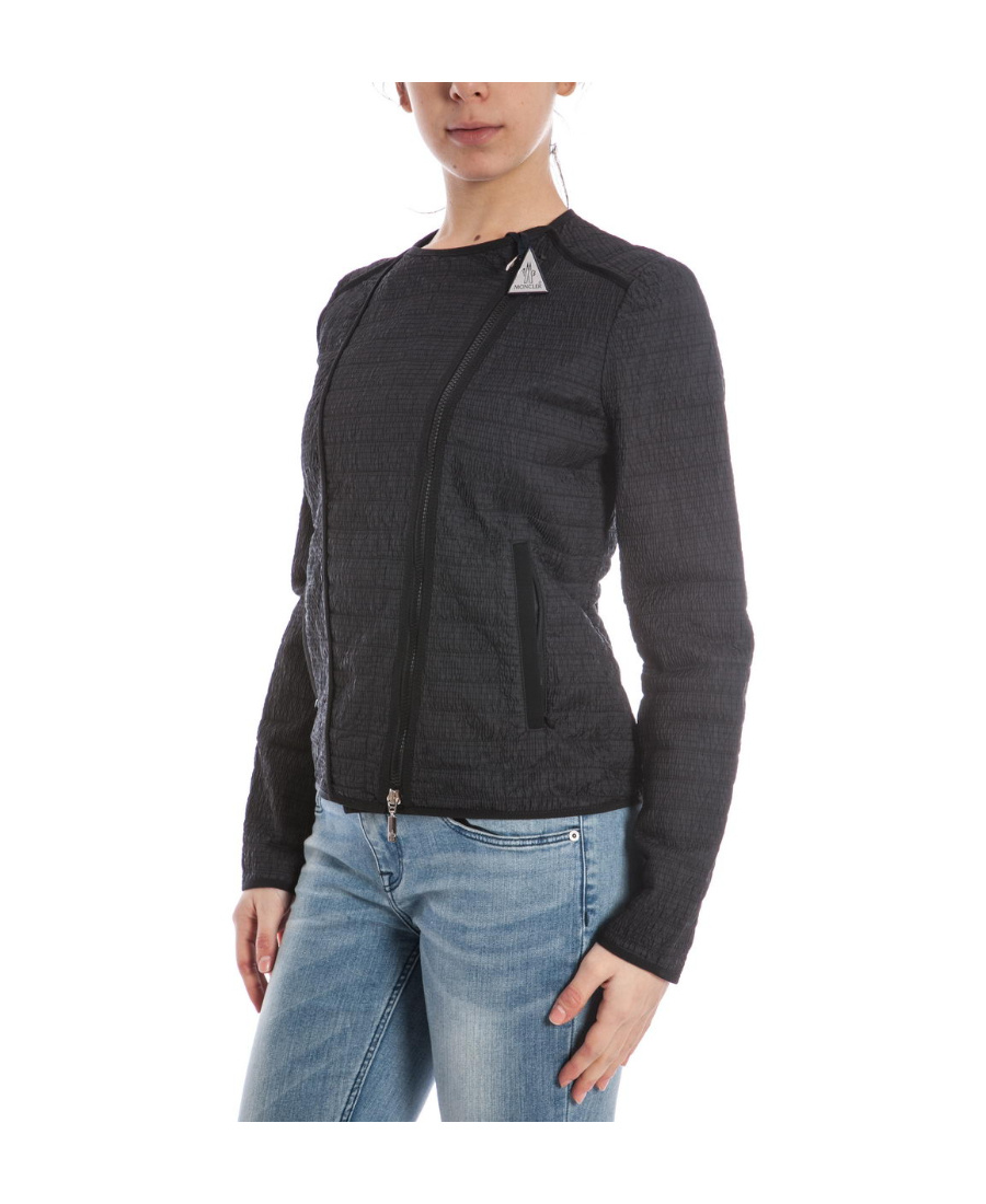 Moncler Long-sleeved Zipper Casual Jacket In Black