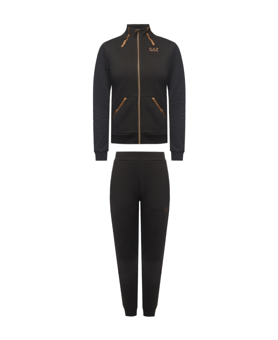 EA7 LOGO HIGH-NECKED SPORTS SUIT 