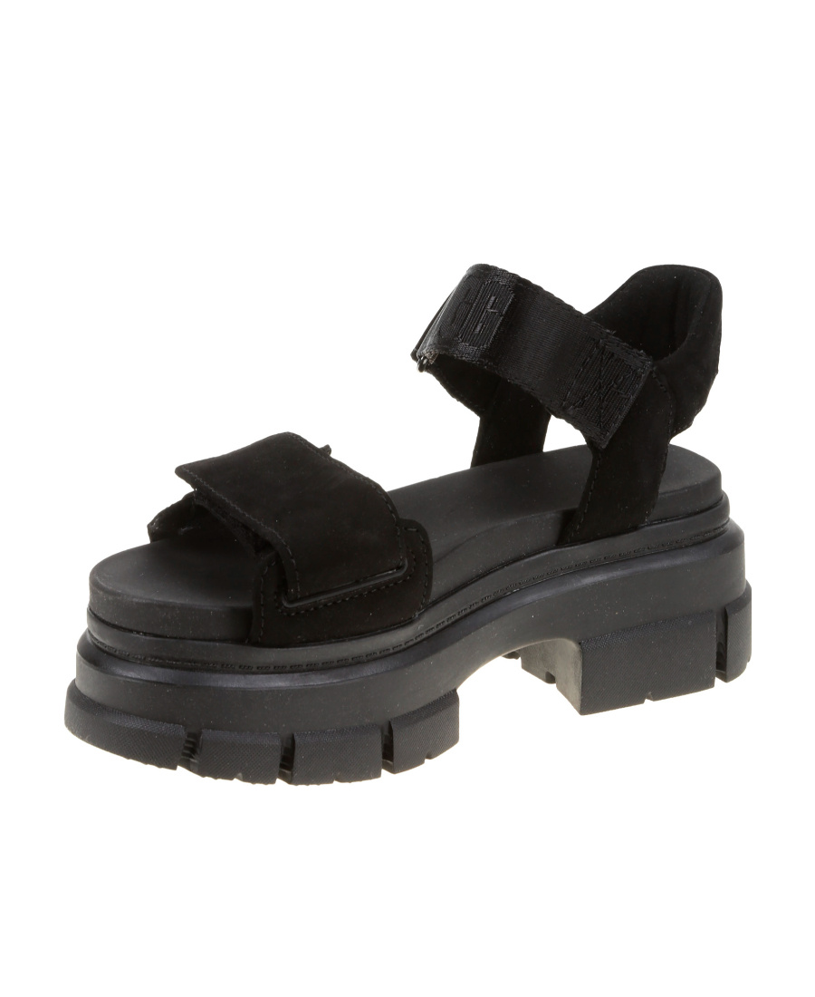 Ugg Logo Sandals In Black