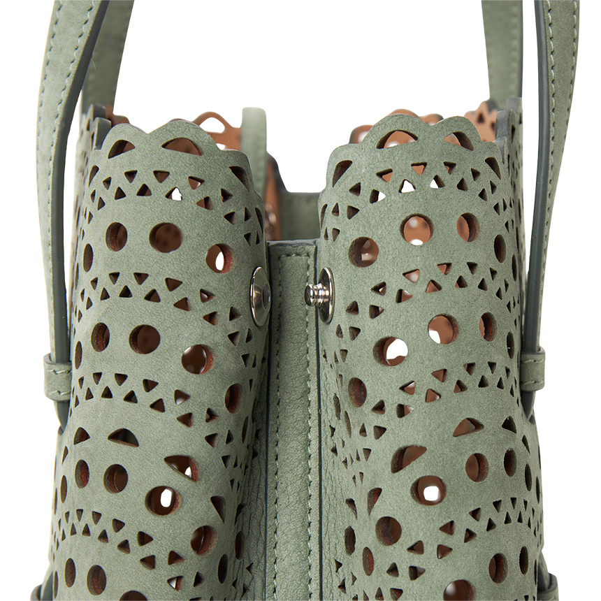 Alaïa Double Handle Tote Bag In Green