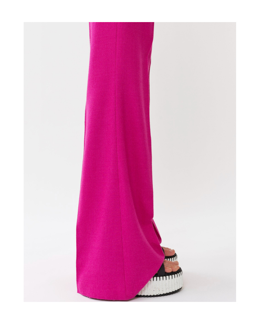 Chloé Tailored Concealed-front Trousers In Pink