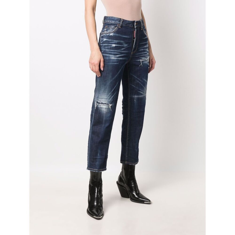 Shop Dsquared2 Straight-leg Jeans In Blue