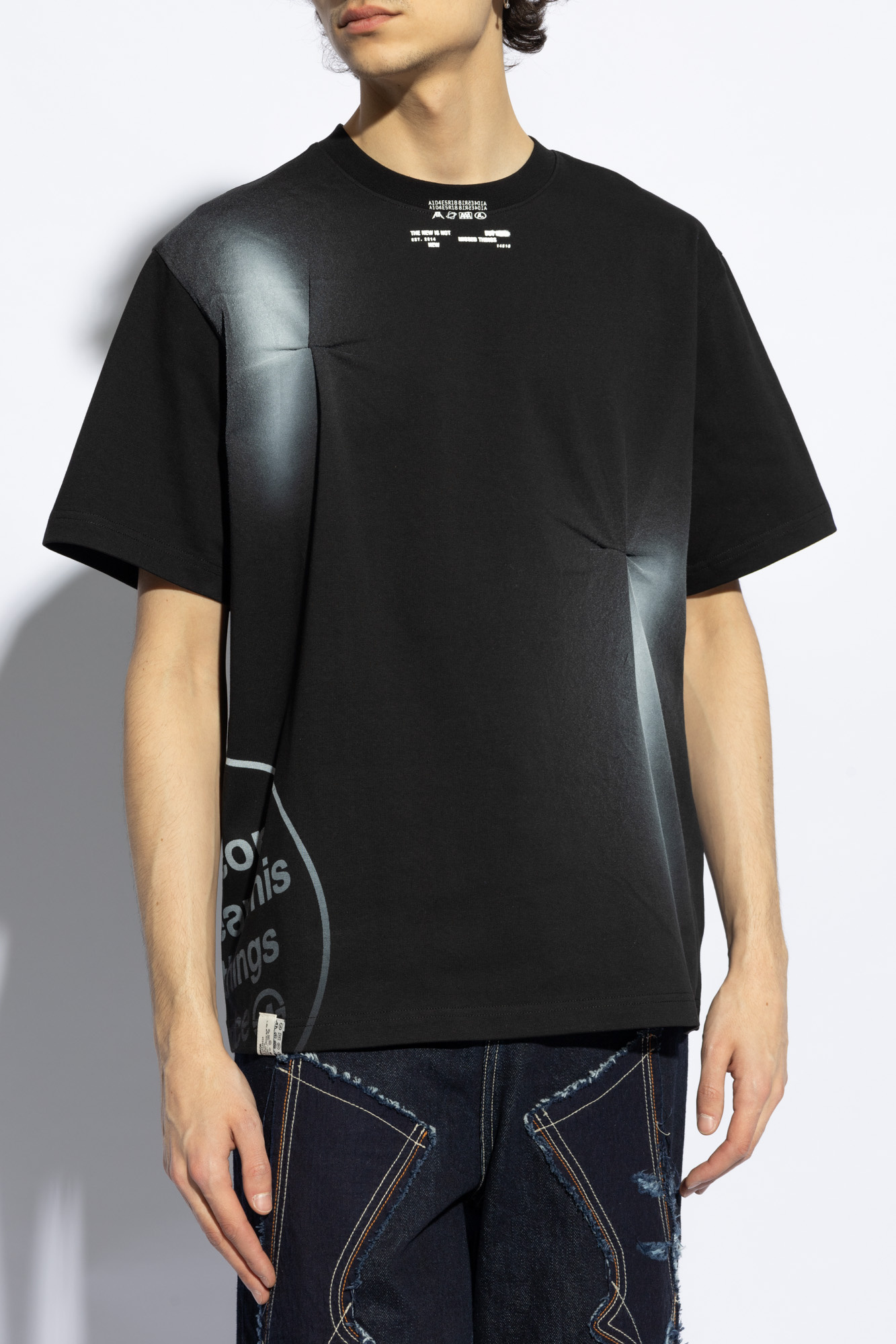 Ader Error Short-sleeved T-shirt In Black