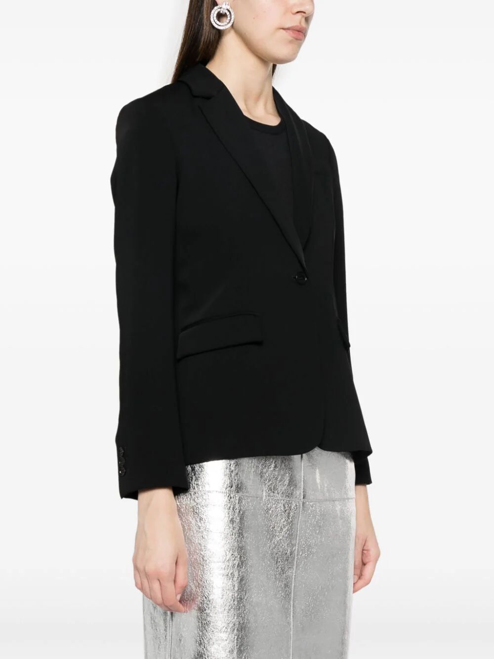 P.a.r.o.s.h Single-breasted Tailored Blazer In Black