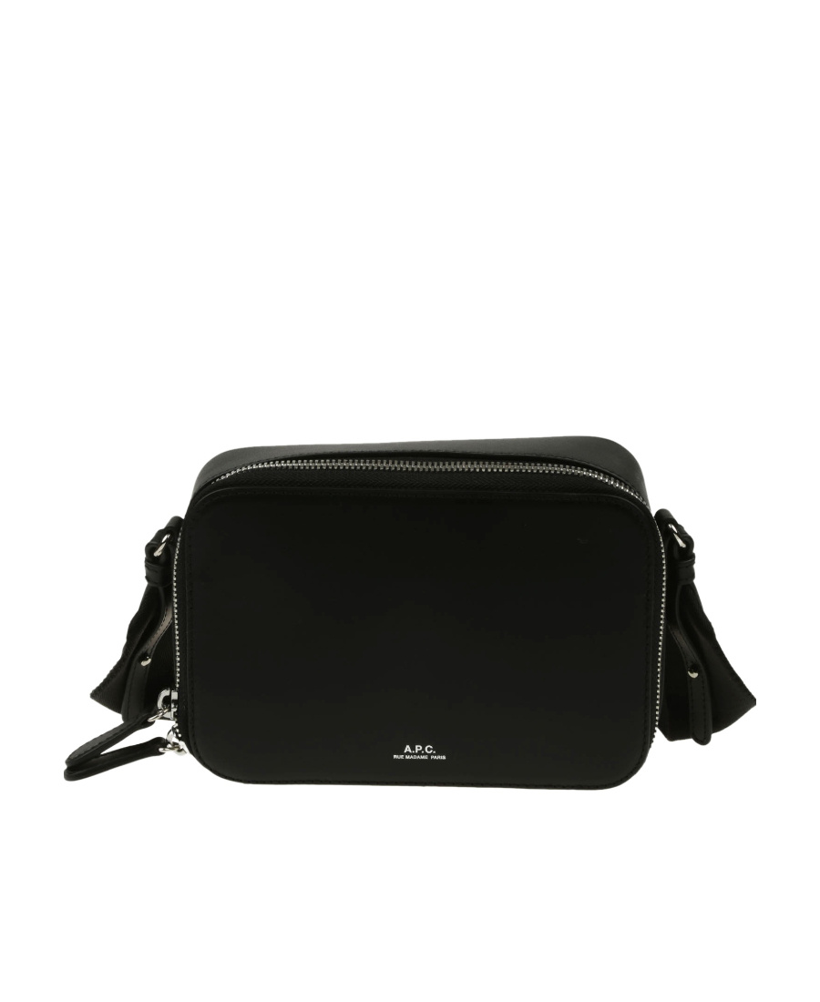 Apc Logo-stamp Messenger Bag In Black