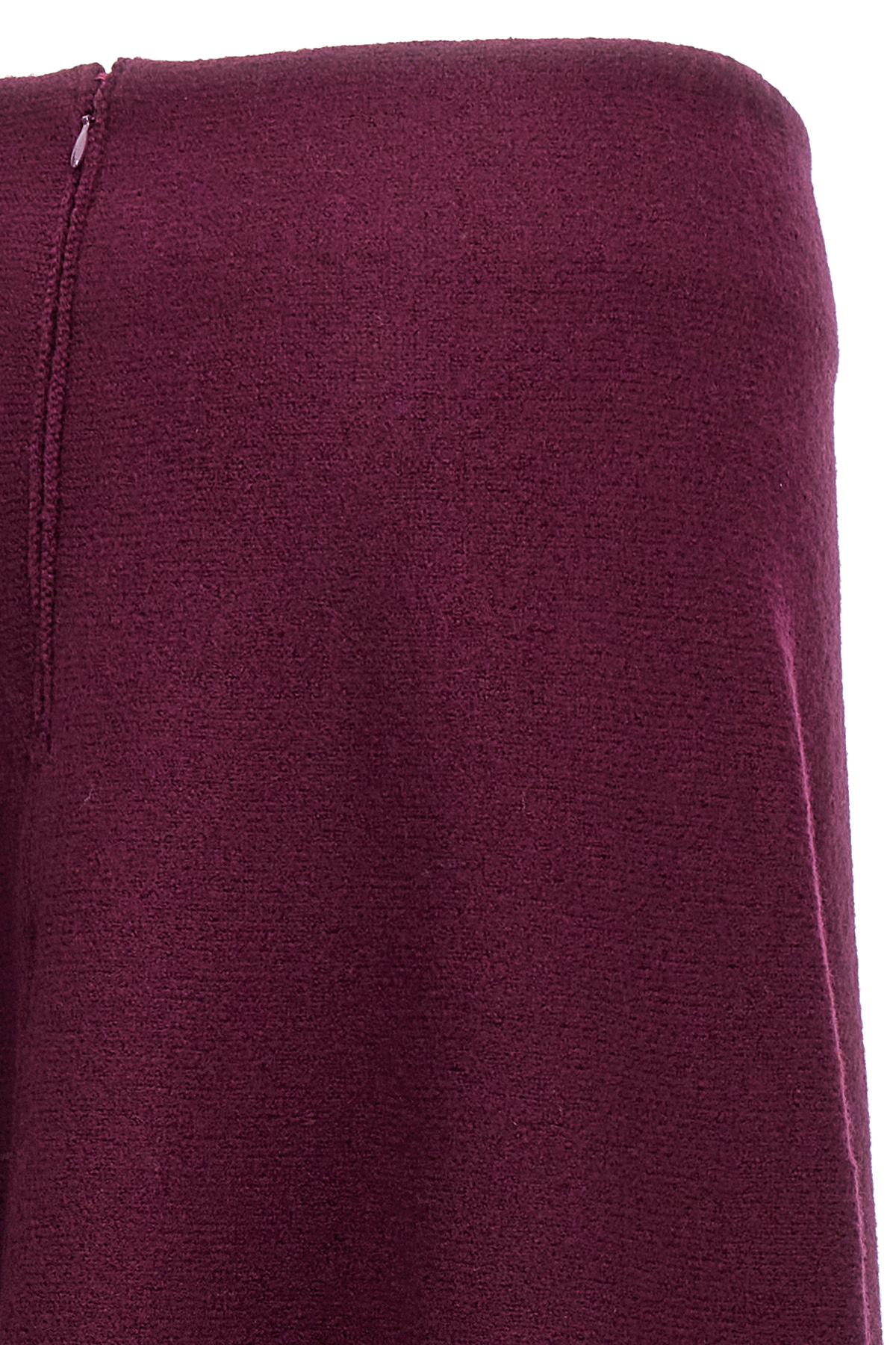Jil Sander Wool Flared Long Skirt In Red