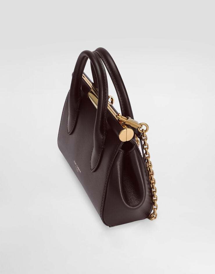 Dolce & Gabbana Mini Marlene Day Padlock Top-handle Tote Bag In Burgundy
