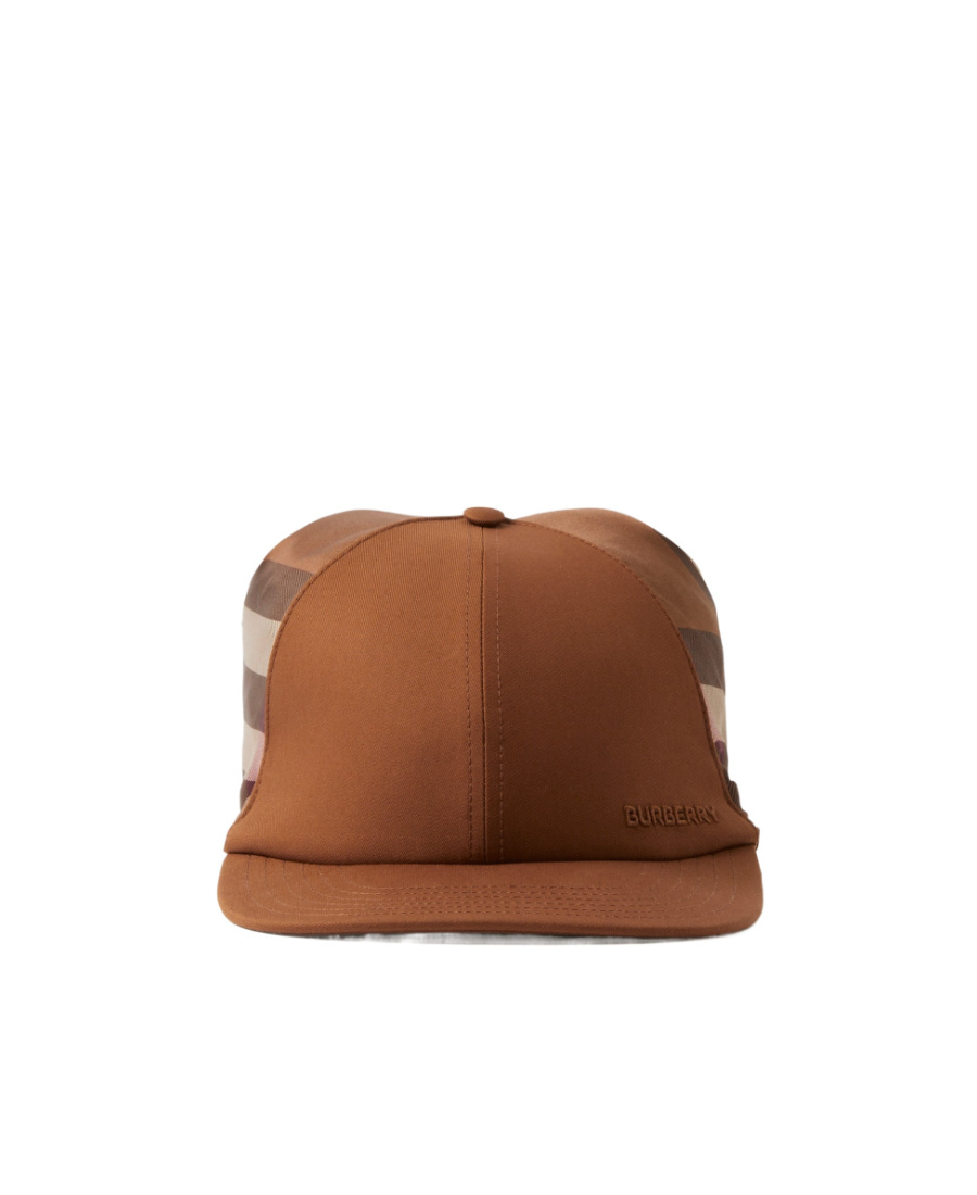 Burberry Scarf-detail Baseball Cap In Dark Birch Brown