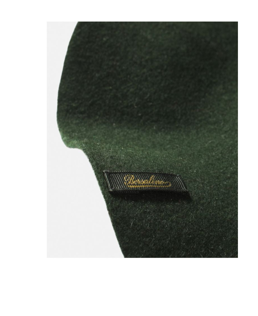 Ami Alexandre Mattiussi Ami X Borsalino Wavy Wide Brim Hat In Green