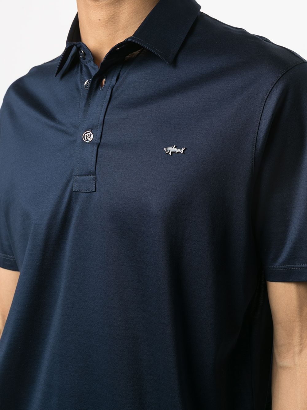 Paul & Shark Polo In Cotone Piqué In Black