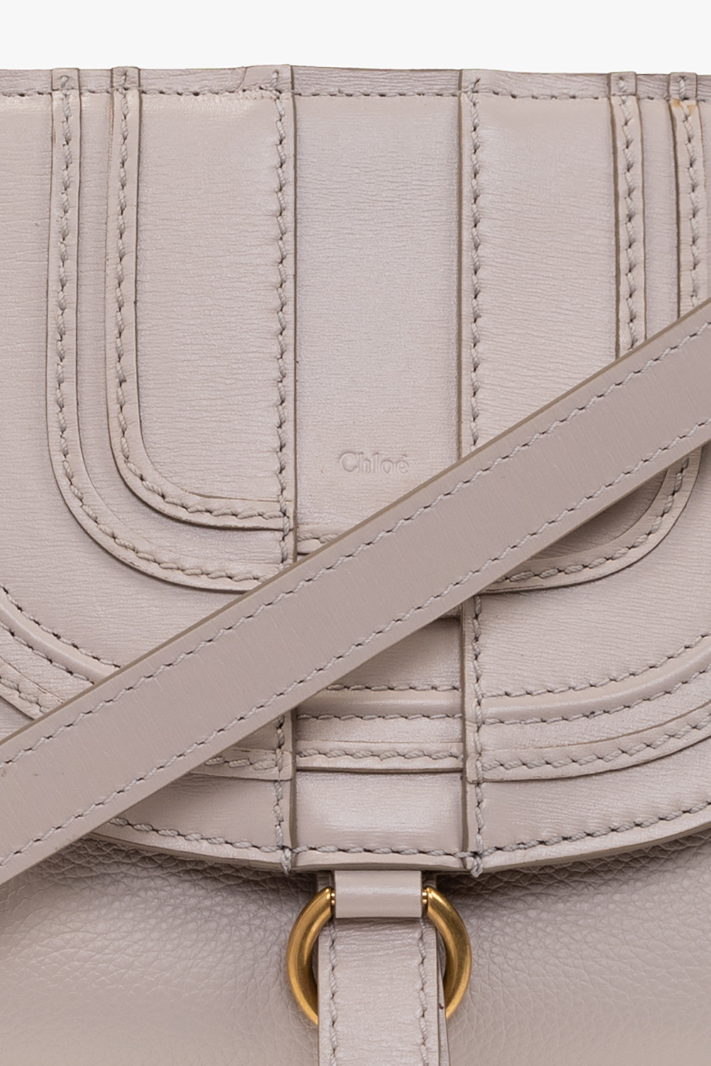 Chloé Small Marcie Clutch In Nude