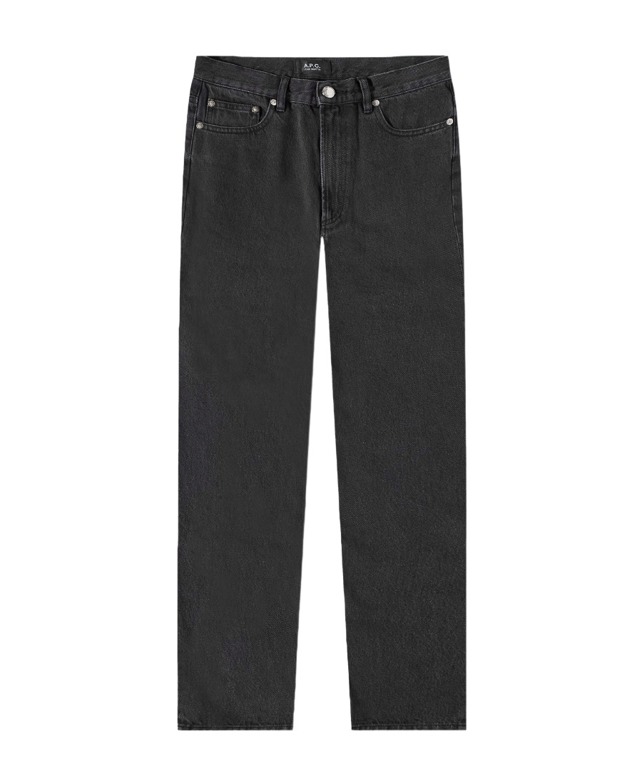 Apc A.p.c. Mens Martin Stonewashed Black Denim Jeans In Black