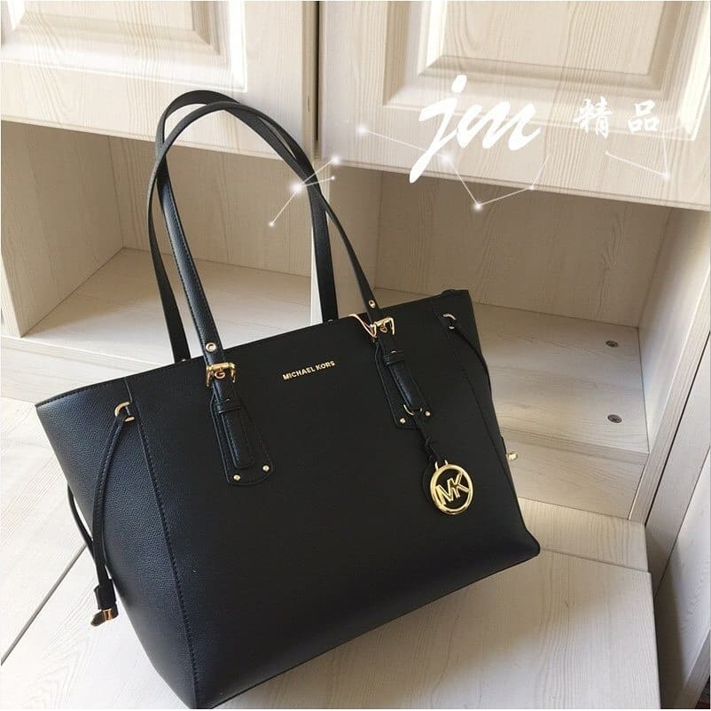 Michael Kors Nomad Top-zip Tote Bag In Black