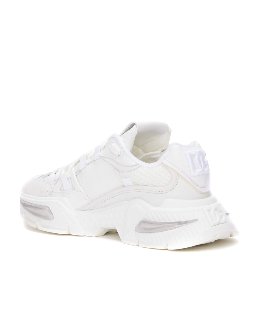 Dolce & Gabbana White Mixed-material Airmaster Sneakers In White
