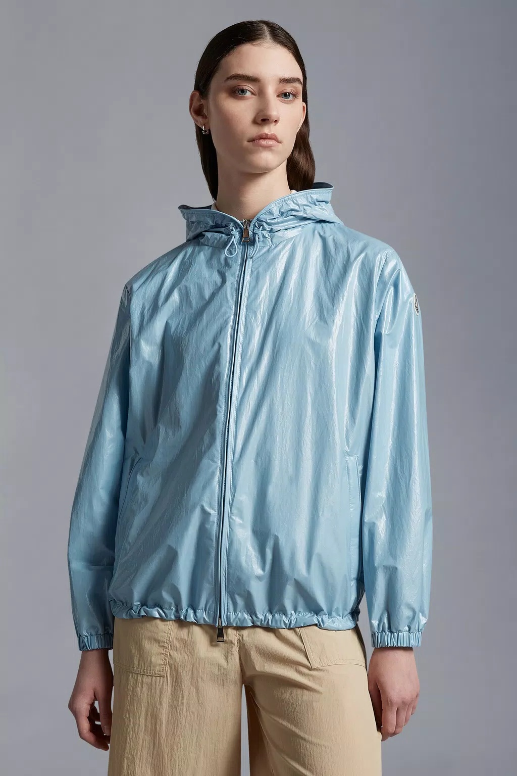 Moncler Wuisse Hooded Jacket In Blue