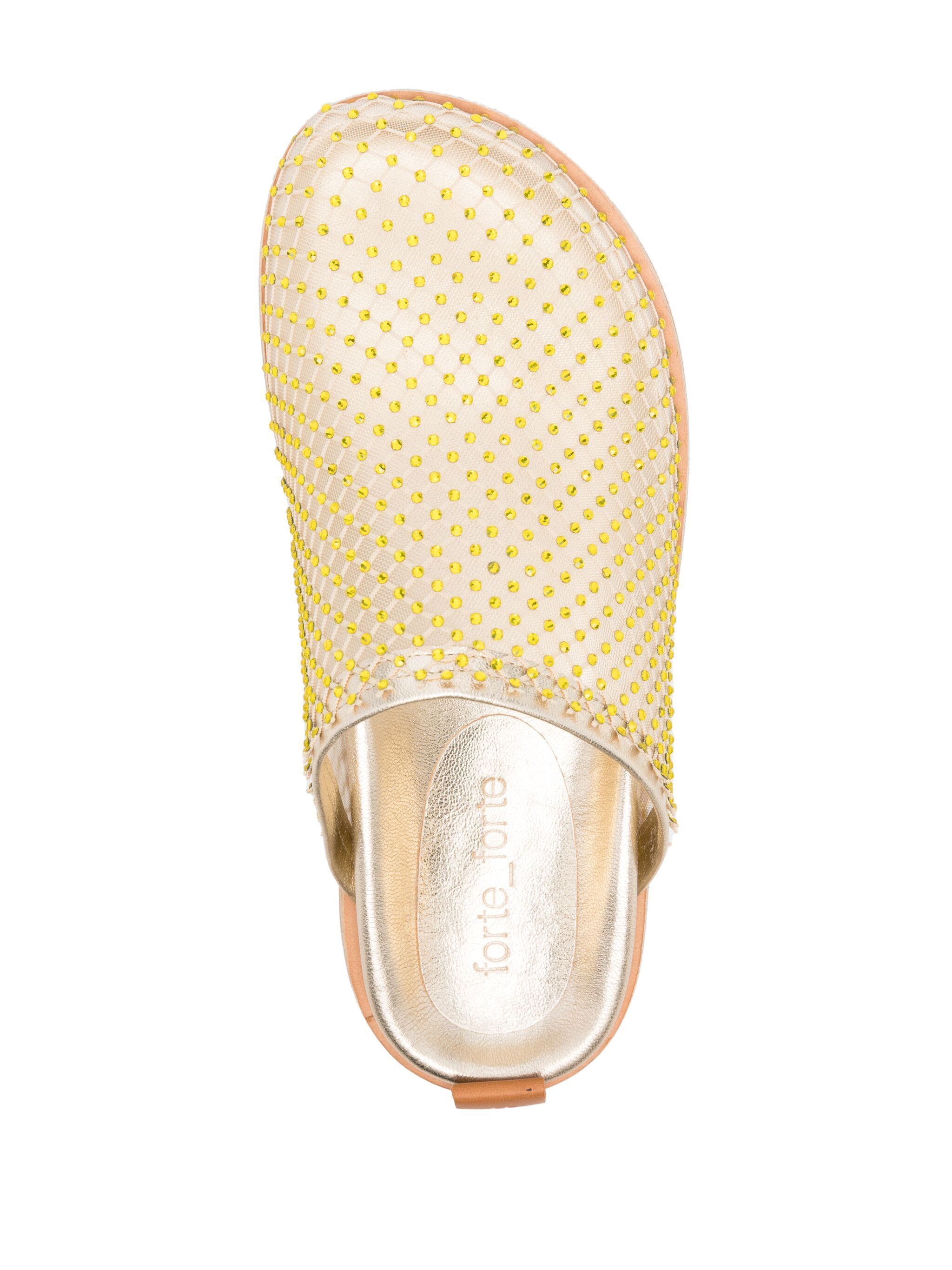 Shop Forte Forte Rhinestone-embellished Mules In Nude
