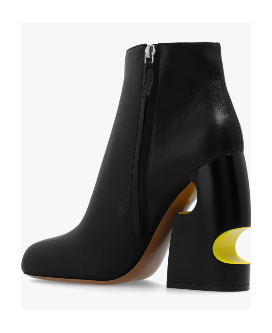 Off-white 110 Meteor Block Ankle Boots In Nappa Leather In Black
