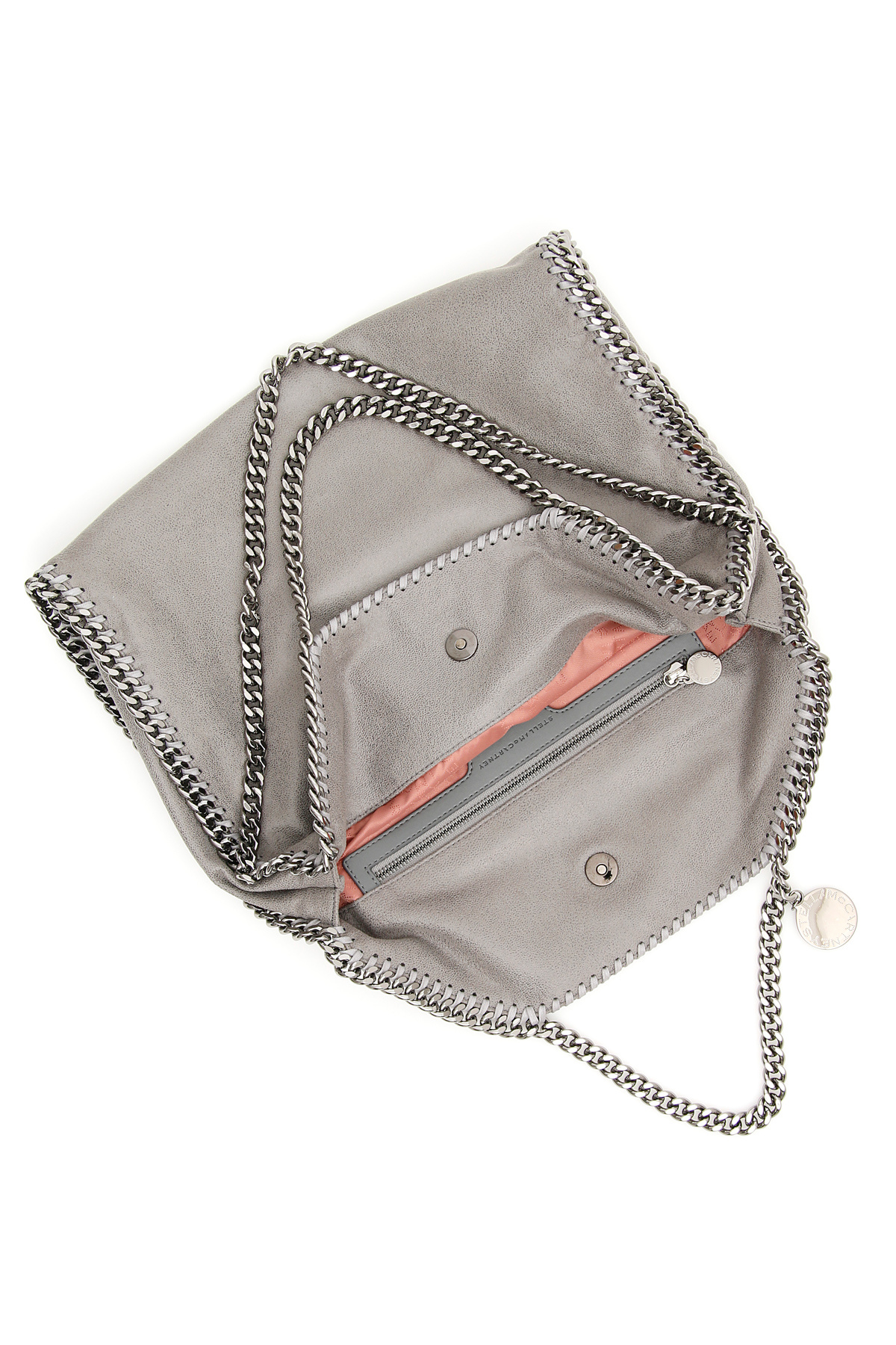 Stella Mccartney 3 Chain Falabella Tote Bag In Gray