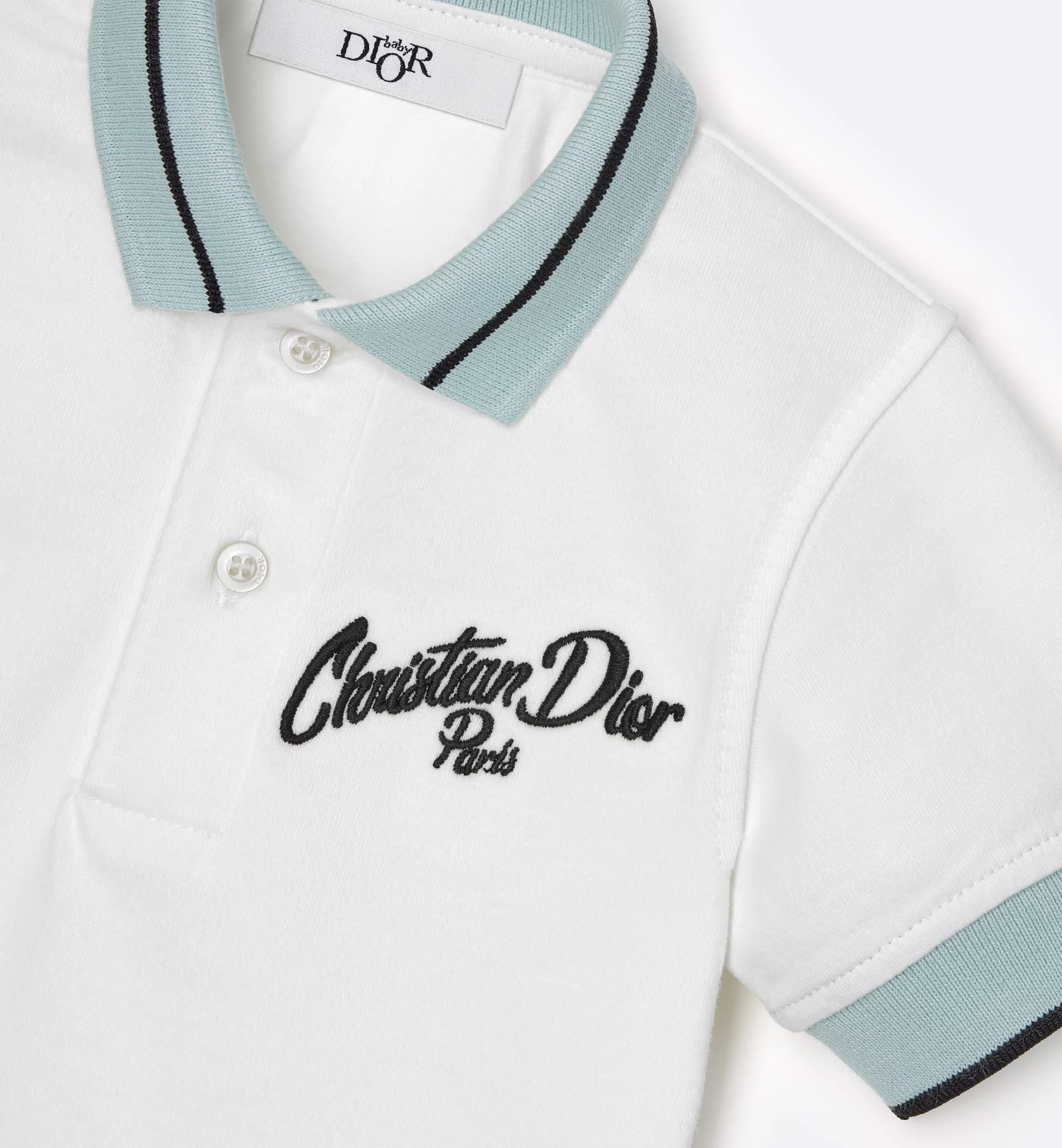 Dior Baby Polo Shirt In White